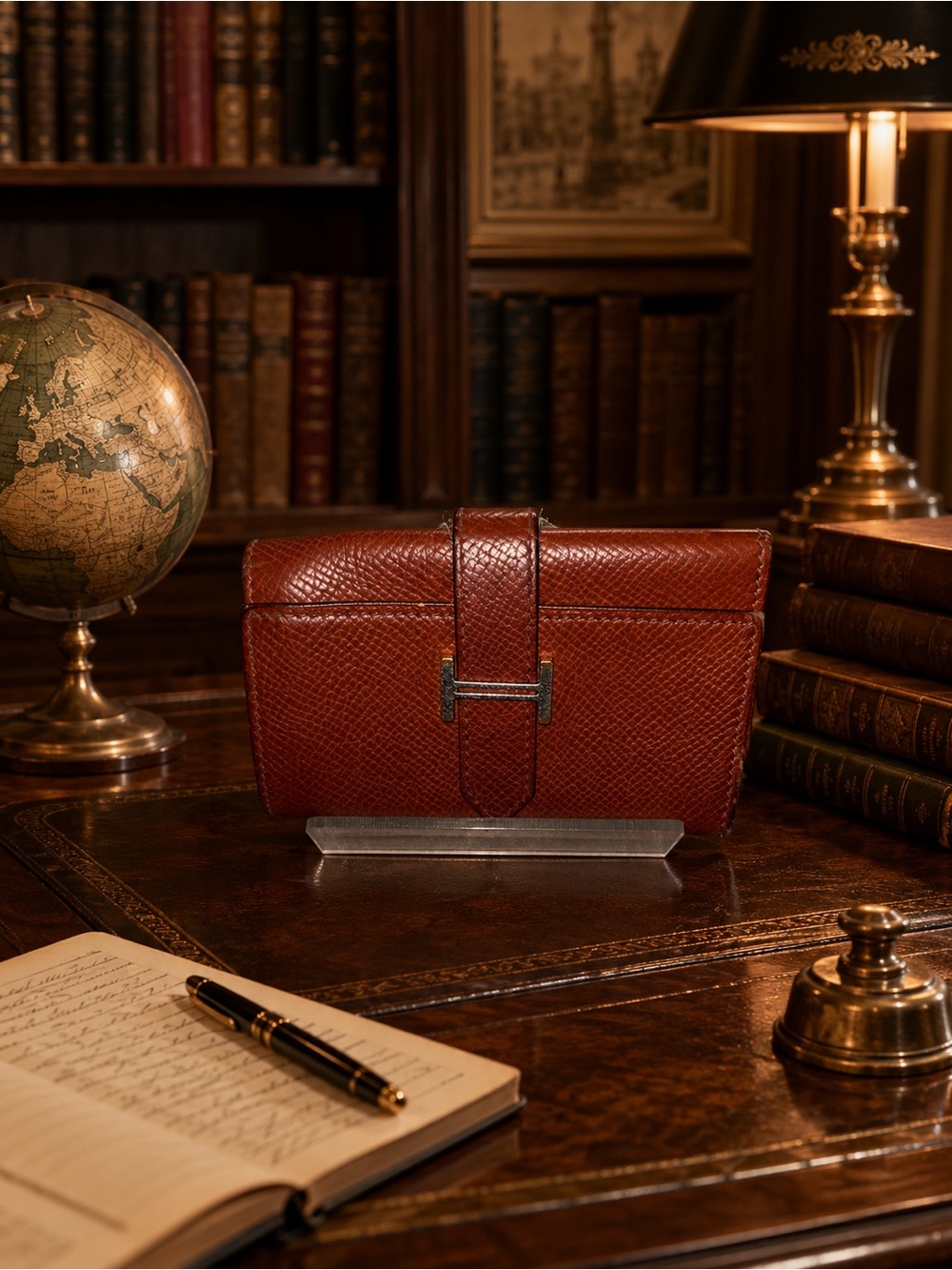 Hermès Bearn 3-Key Holder – Epsom Leather – Casaque Brown – Made in France - Picture 11 of 14